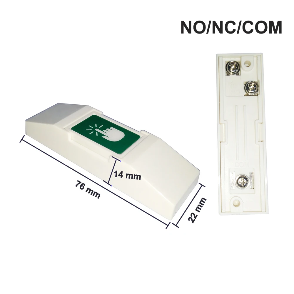 Нажмите кнопку спуска выхода дополнительно без сенсорного управления доступом к