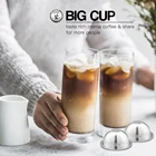 Кофейные фильтры для Nespresso Vertuo Vertuoline Plus  Delonghi ENV150, из нержавеющей стали пополняемая многоразовая капсула Pod