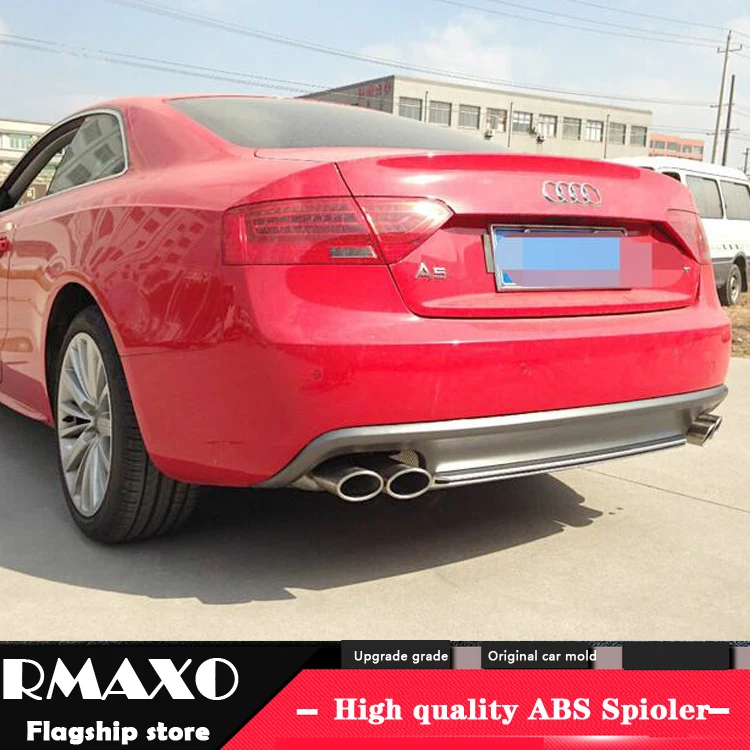 

For Audi A5 S5 Body kit spoiler 2012-2015 For Audi A5 SLINE ABS Rear lip rear spoiler front Bumper Diffuser Bumpers Protector
