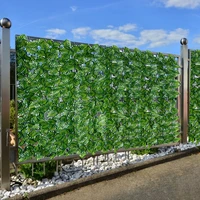 1pcs 0 5x3m 0 5x1m artificial leaf plant lawn panels wall fence home garden backdrop decor simulation for indoor outdoor decor