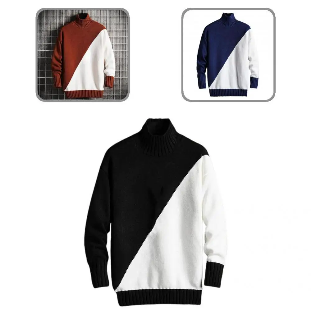 

Autumn Sweater Casual Spring Sweater Pullover High Collar Trendy Soft Spring Sweater