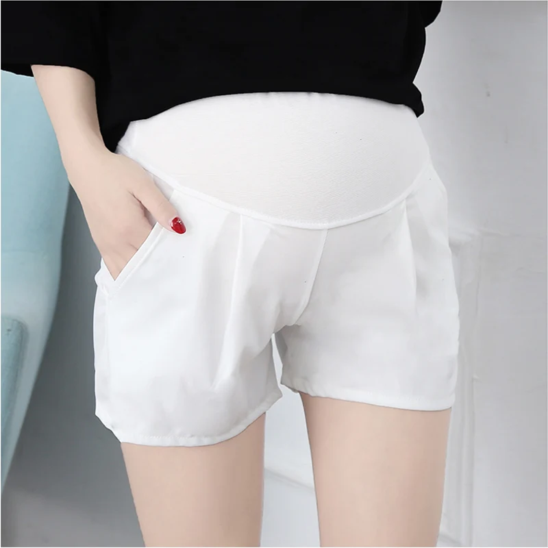 2022 Maternity Summer Casual Shorts Elastic Waist Pants Pregnancy High Waist Clothes Shorts Maternity Pregnant Loose Pants