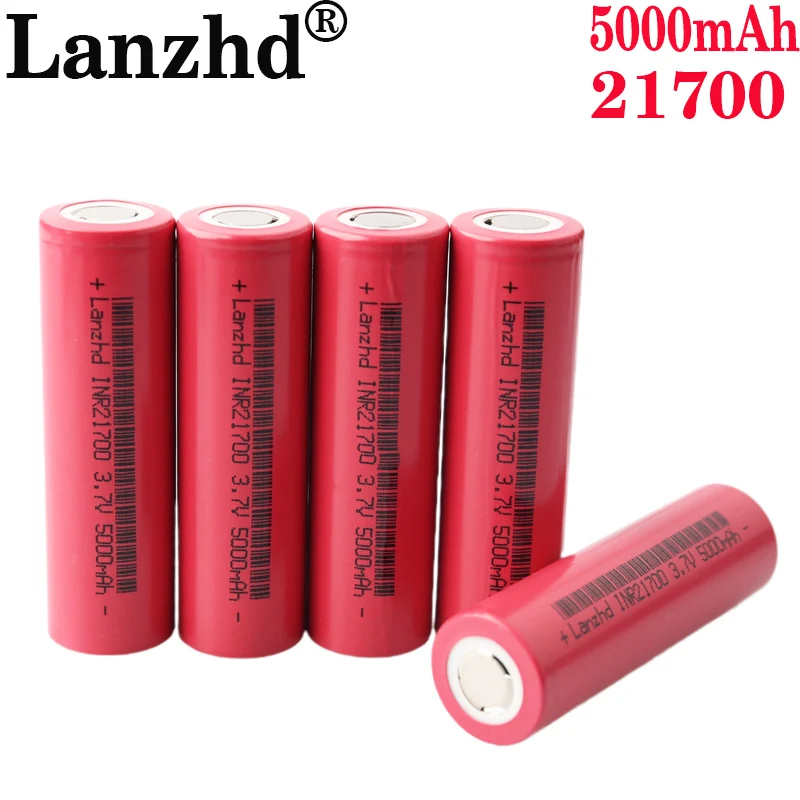 

12PCS Li Ion Battery 21700 3.7V 5000mAh lithium Li-Ion 5C 21700 Rechargeable Batteries for Lighthouse Electric Bicycle Tool