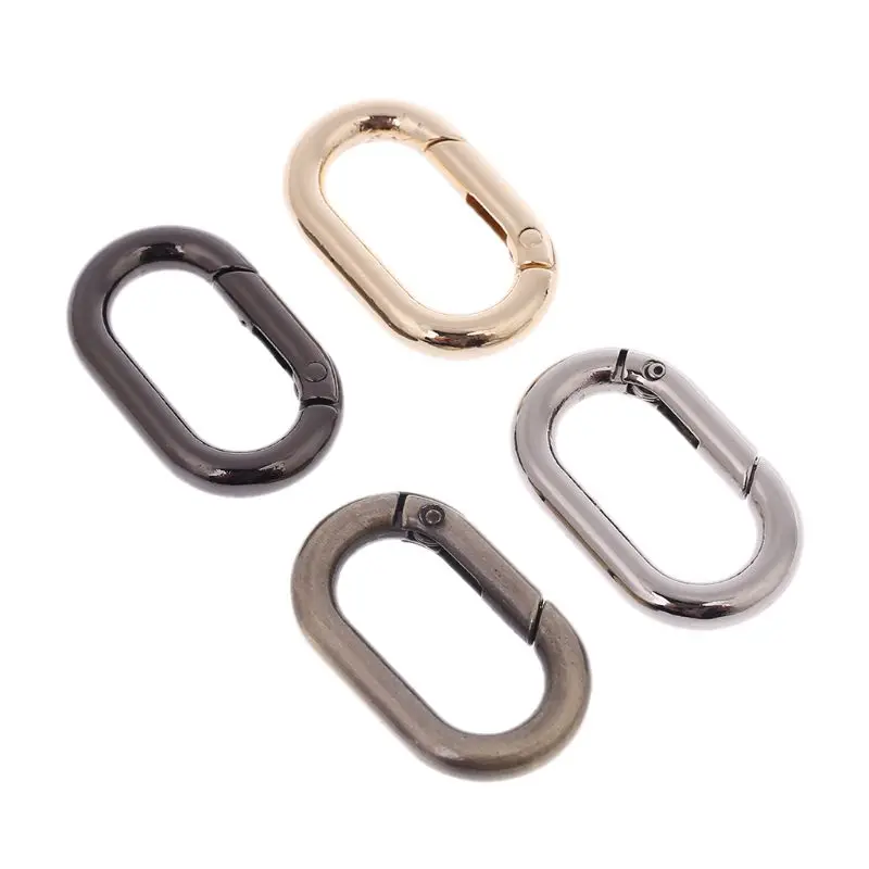 Металлический пружинный Овальный кольцевой брелок кожаная сумка ремень пряжка
