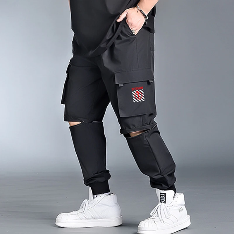 Летние свободные спортивные штаны весенние мужские повседневные большого