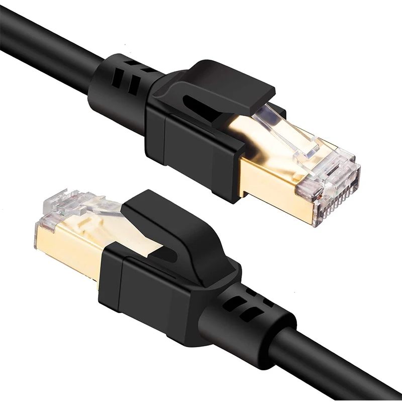 Cat8 Ethernet кабель 100 футов высокоскоростной 26AWG LAN Сетевой 40 Гбит/с 2000 МГц RJ45 разъем