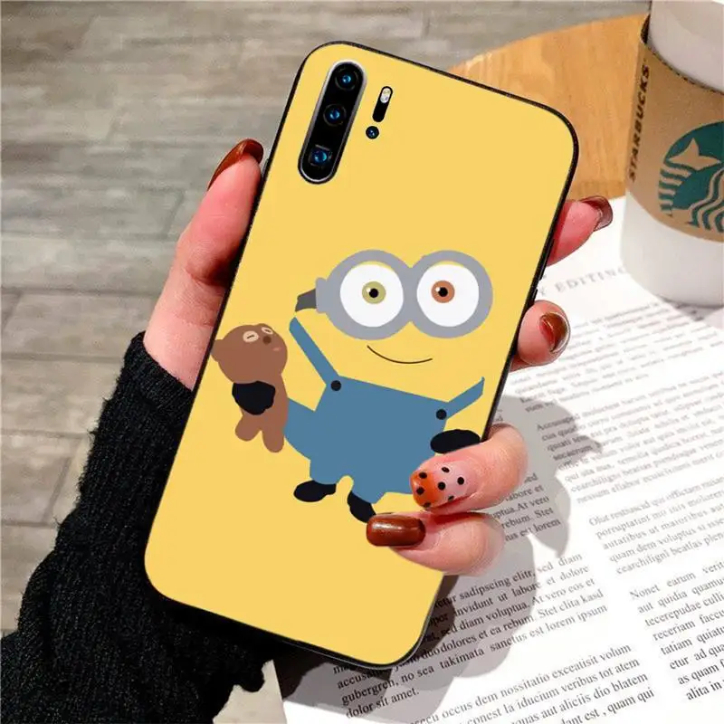Милый мультяшный чехол с миньонами для huawei p20 p30 p40 pro mate 10 20 30 lite p smart y7 2019 plus nova