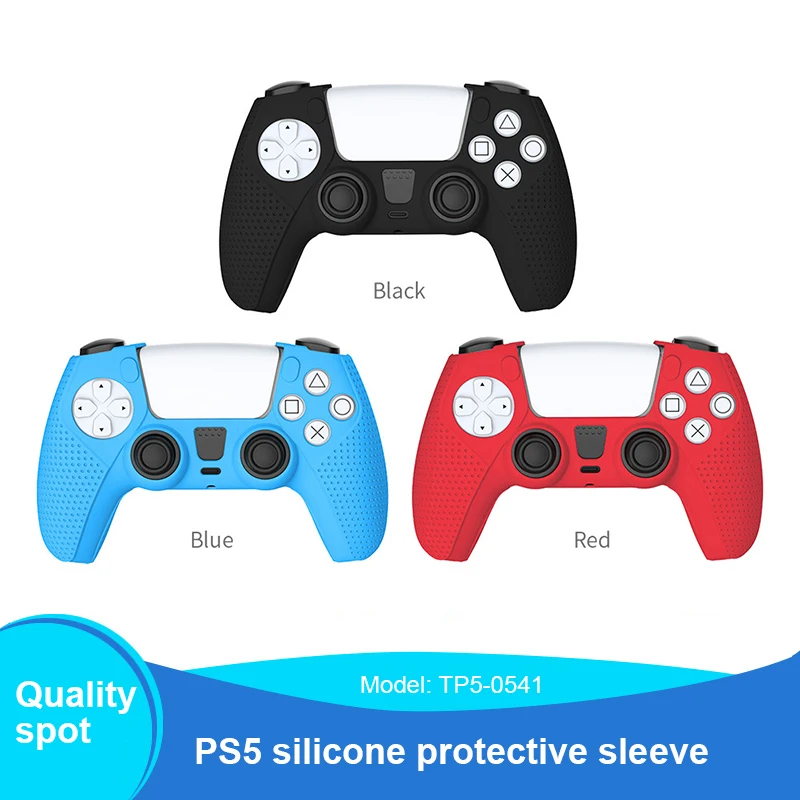 

Non-slip Gamepad Protective Shell For PS5 Game Handle Silicone Protective Case Handle Dust-proof Sweat-proof Protective Cover