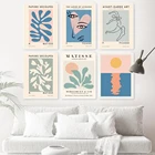 Постеры Пикассо матиссе в скандинавском стиле, Картина на холсте, абстрактный цветок, девушка, тело, лицо, настенные картины, гостиная, уникальный Декор