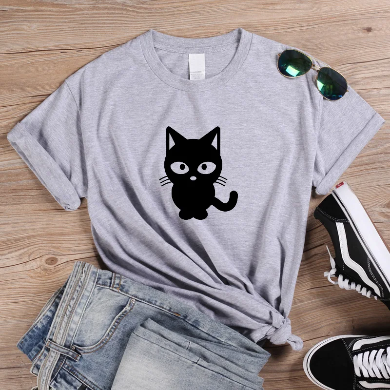 Женская футболка с короткими рукавами ONSEME рисунком кота дораэмона Q 428 лето