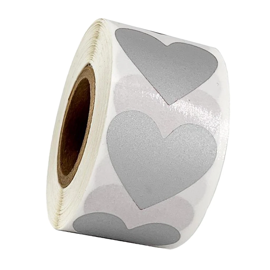 

300pcs 1' Heart Stickers Labels Seals use on bags, box ,envelope ,gift wrapping