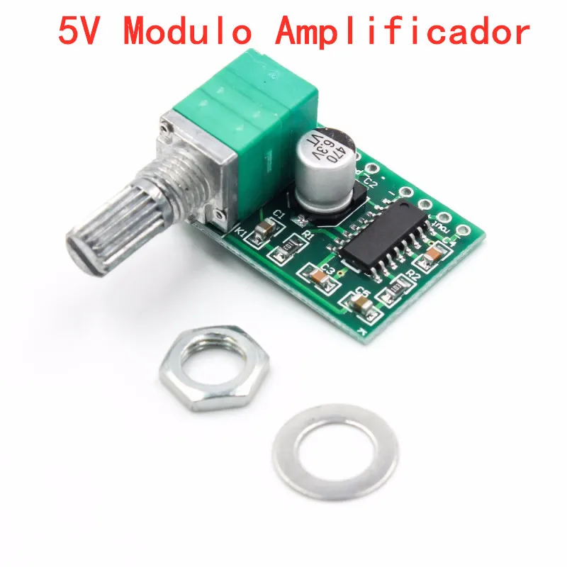 

Mini PAM8403 2*3W Digital Class D Amplifier Board Module Audio Speaker Sound Board 5V Modulo Amplificador Volume Control
