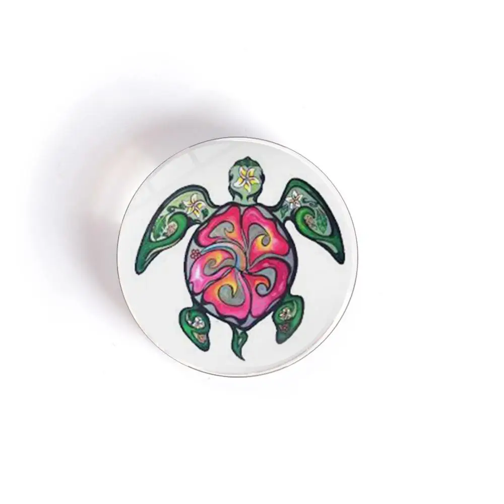 QIYUE 12 шаблонов мультяшная морская черепаха Магнитная Хрустальная круглая