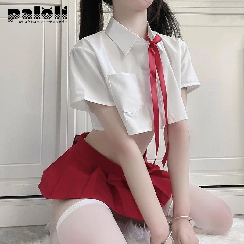 Нижнее белье Paloli школьница матрос синий JK Униформа Kwaii прозрачные Бриджи милый