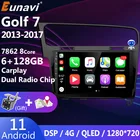 Автомагнитола Eunavi 4G 1280*720 2 Din Android 11 мультимедийный видеоплеер для VW Golf 7 Golf7 2013 - 2017 2DIN DVD GPS головное устройство