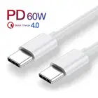 Кабель usb-c, Micro USB, для быстрой зарядки мобильный телефон, Android, 60 Вт, 3 А, 1 м