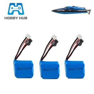 7,4 v 800mAh литий-ионный аккумулятор для H100 H102 JJRC S1 S2 S3 S4 S5 Высокоскоростной RC лодка запасные части 18350 7,4 v литий-ионный аккумулятор 1-3 шт