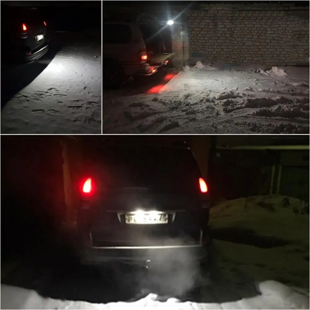 Автомобильные светодиодные подсветки для номерного знака 2 шт. 12 В Land Cruiser Prado 120 200