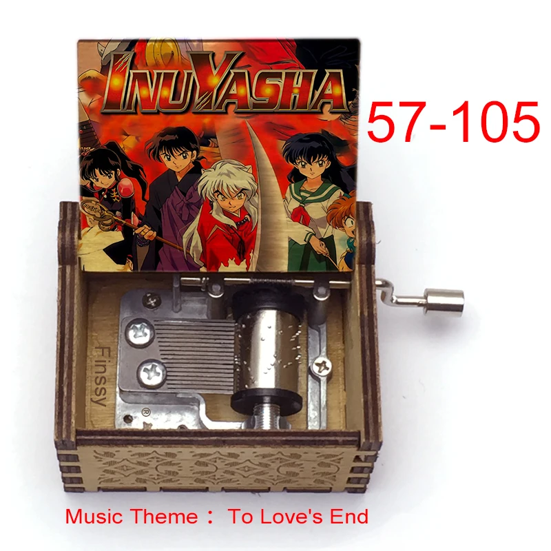 Музыкальная тема to love's end аниме inuyasha KAGOME Kikyo Sesshoumaru деревянная музыкальная