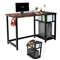 47 inch writing desk for home office desks computer table with shelf study laptop pc desk for workstations gaming table