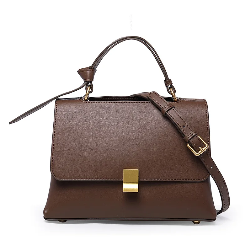 

Fashion Genuine Leather Handbag Tote Bags For Women Brand Designer Luxury Ladies Shoulder Messenger Bag Retro Crossbody Flap Bag