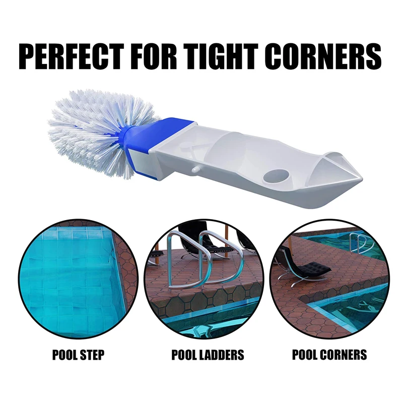 

Swimming Pool Cleaning Tool Handheld Cleaning Brush Corner Brush Step Brush Tile Brush Bathtub Cleaning Tool For Bathroom