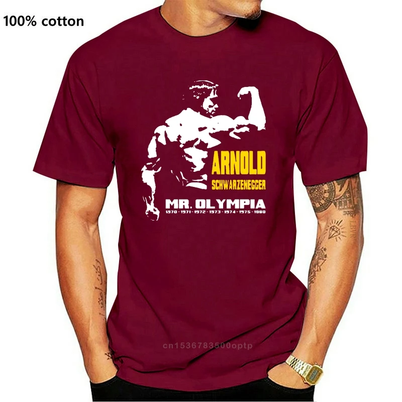 Модная мужская футболка с коротким рукавом Арнольда Шварценеггера МР Олимпии GYMER