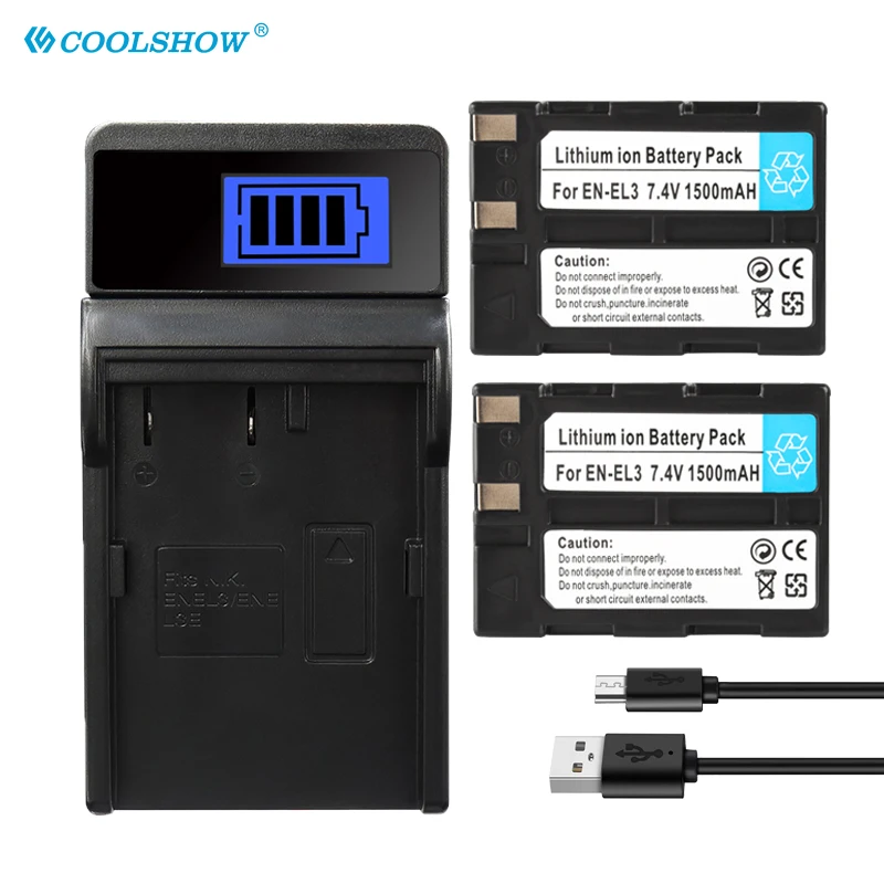 

EN-EL3 EN-EL3A ENEL3 EL3A Камера Батарея 1500mAh для Nikon D100 D70Outfit D70s комплект D50 комплект D100 D70 V1 D11 DSLR акумуляторная батарея
