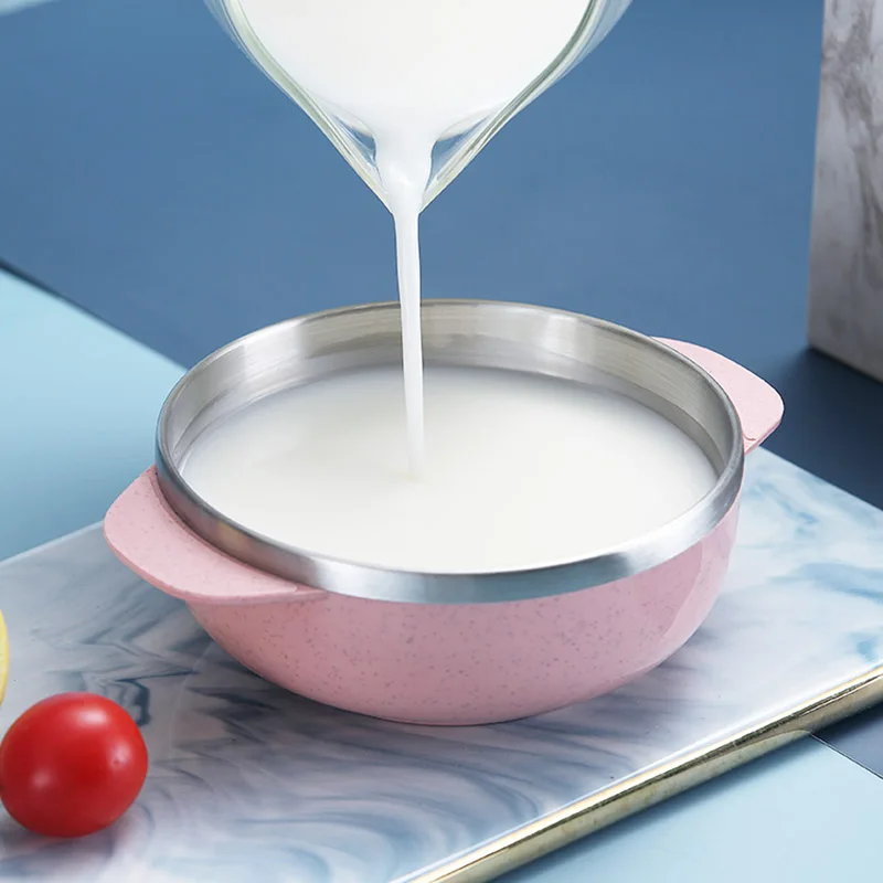 EIMAI 1 шт. детская посуда Милая миска из нержавеющей стали тренировочная тарелка