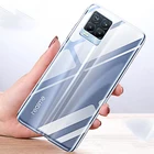 Силиконовый прозрачный противоударный чехол для Oppo Realme 8, 7, 6 Pro, 7i Global, 6i, C21, C25, C17, C15, C11, мягкий прозрачный чехол из ТПУ