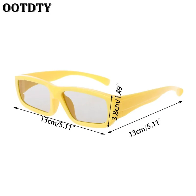 OOTDTY 3D очки детские размер круговой поляризационные Пассивные для реального D ТВ