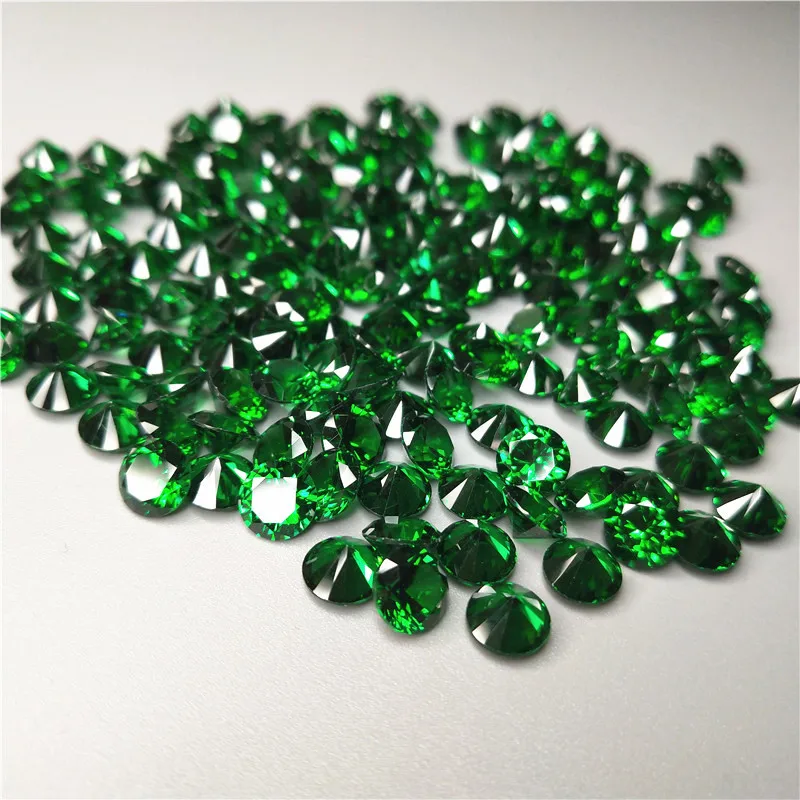 Green Nano 1 мм-10 мм AAA зеленый cz& nano драгоценный камень голубой цвет cz нано камень Заводская цена 1000 шт - Цвет: Green Nano