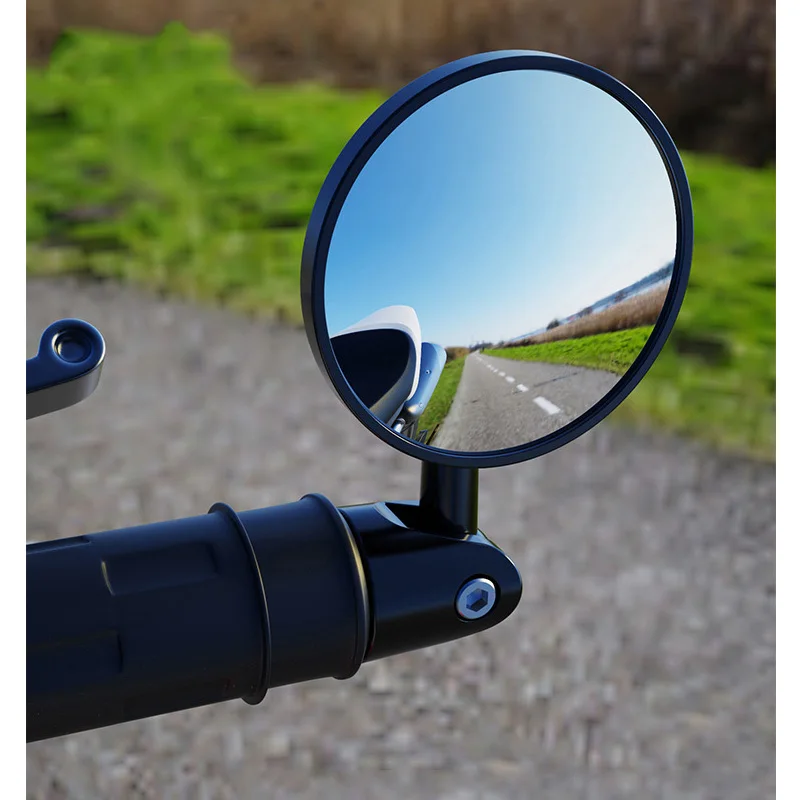 

Motorcycle Rearview Handlebar Plane Convex Mirror Motorbike Bicycle Handle Bar Side Back Rear View Mirrors angle adjustable