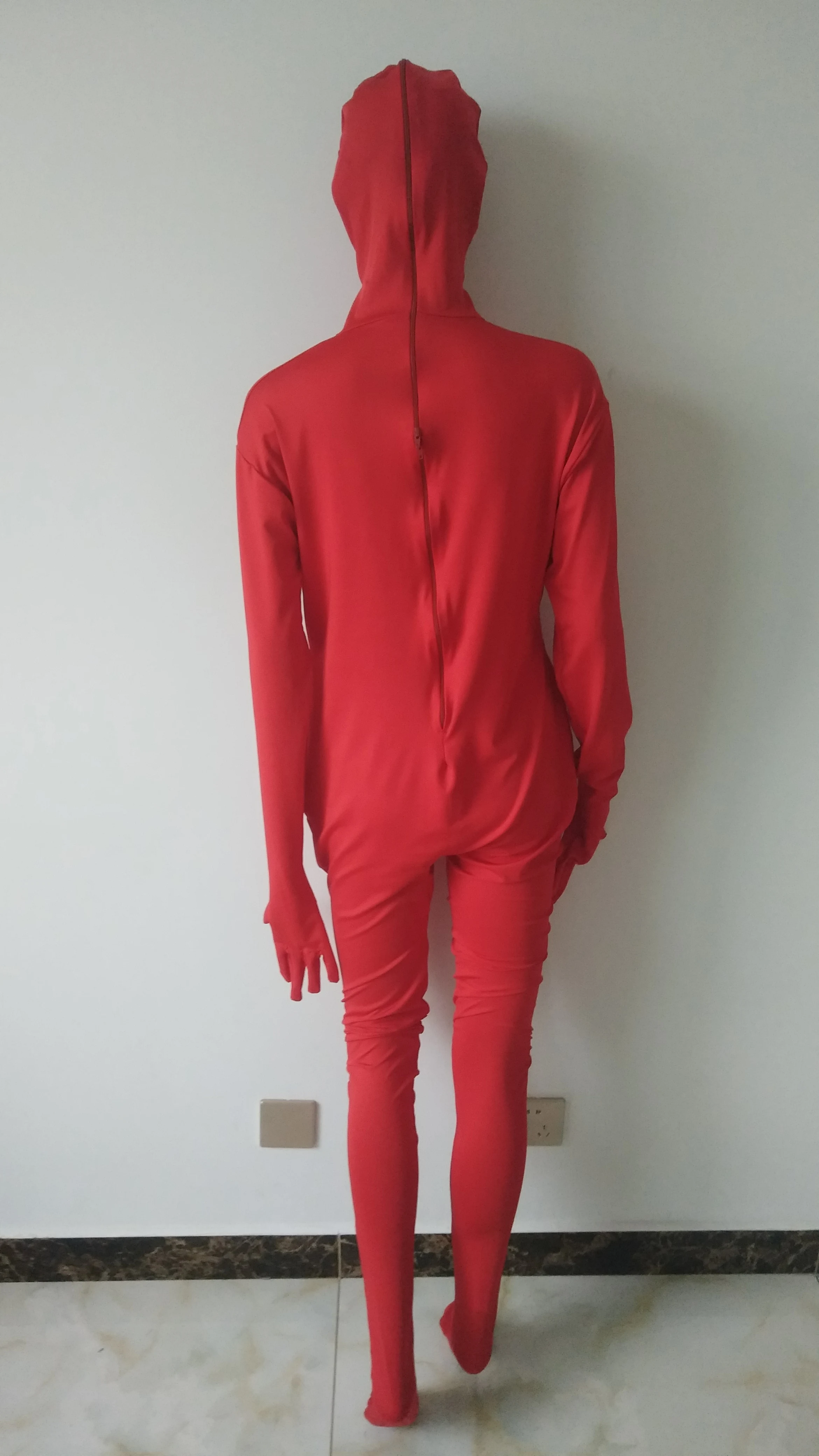 Женский полный костюм из спандекса красного цвета гимнастический унитард одежда