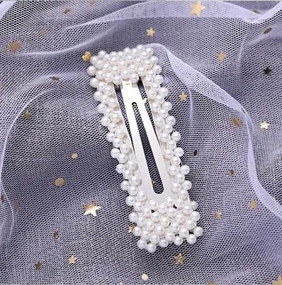 Silver7.8cm Ins модные жемчужные заколки для волос для женщин, металлические жемчужные заколки для волос, серебряные женские заколки в Корейском стиле, набор головных уборов, аксессуары для волос - Цвет: Silver7.8cm