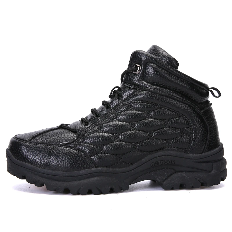 Модные зимние ботинки Повседневная Рабочая безопасная обувь мужские со стальным