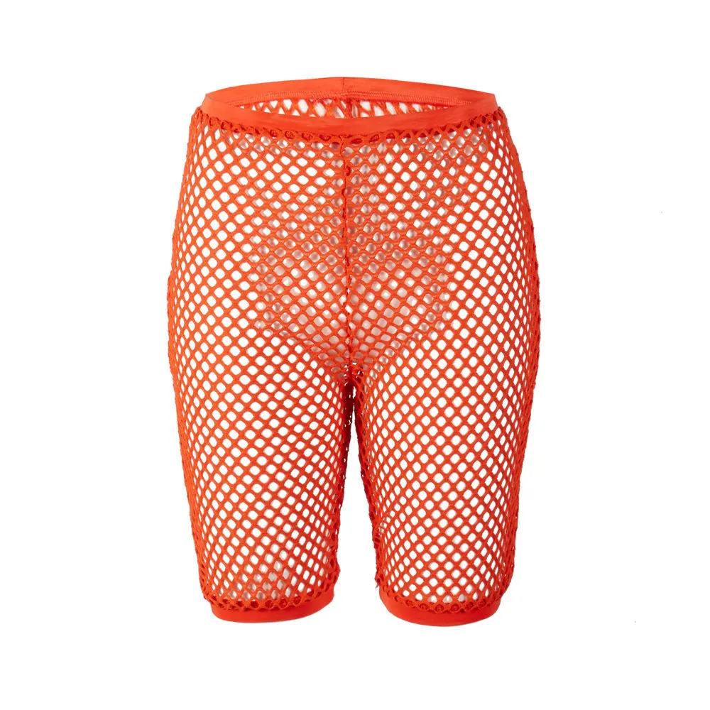 2019 Summer Sexy Shorts Women mesh hollow out Bodycon women High Waisted for | Женская одежда