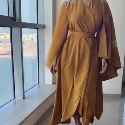 Оранжевый Новое поступление оранжевое вечернее платье ever pretty Vestidos de festa Дешевое вечернее платье abiye Вечерние платья robe soiree Дубай - Цвет: Оранжевый
