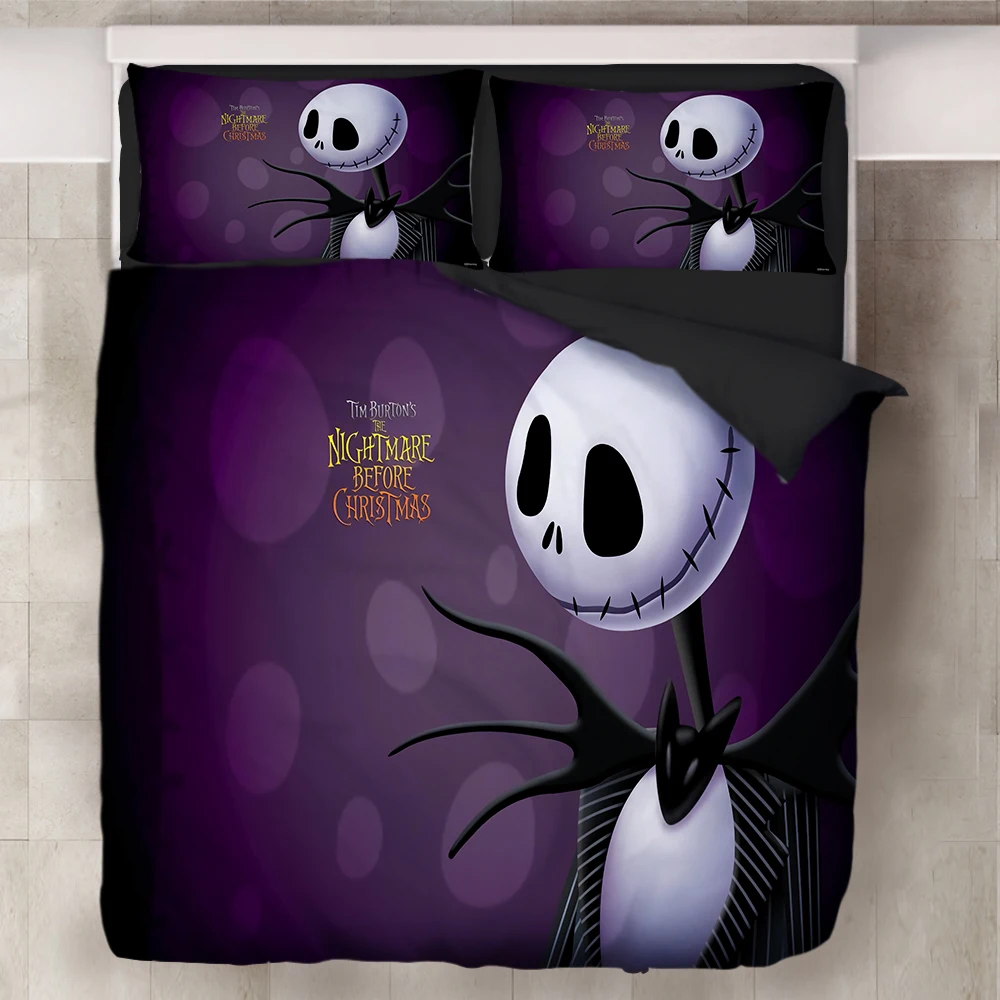 3D Кошмар перед Рождеством постельные принадлежности наборы пододеяльников