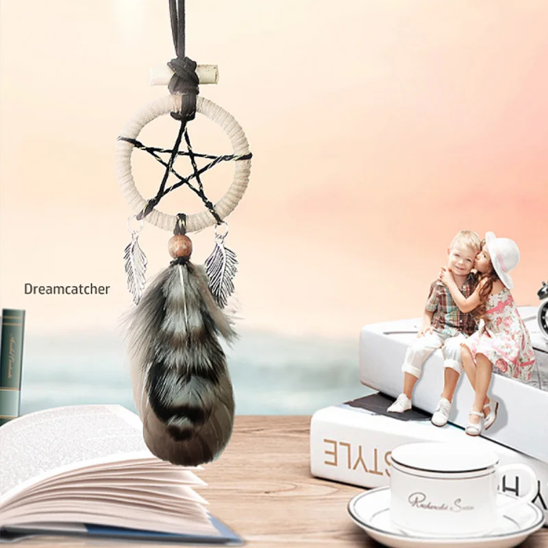 Подвеска с кулоном в виде пера Индиана Креативные украшения для автомобиля