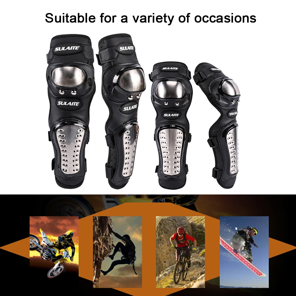 

4Pcs Kit of Elbow Knee Shin Armor Protect Guard Pads For Motorcycle Bike Off-Road Vehicles Protective Gear Motorcycle Armor