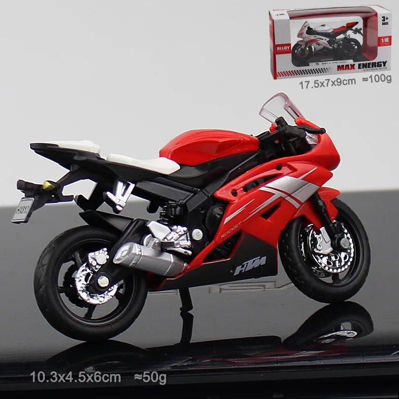 Yamaha Red 1:18 пластиковый игрушечный мотоцикл спортивная гоночная модель мотоцикл для детей подарочная коллекция - Цвет: Yamaha Red