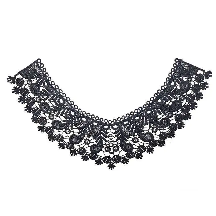 Вышивка с круглой горловиной для творчества искусственные Съемная воротники