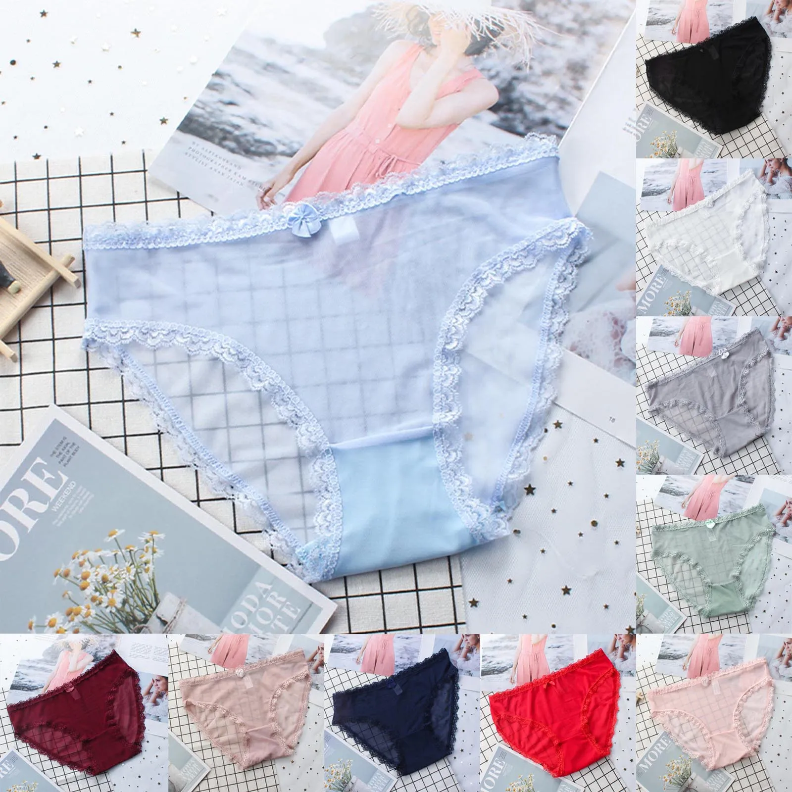 

NEW Sexy Lace Panties Women Fashion Cozy Lingerie Tempting Briefs High Quality Women's Underpant Low Waist Intimates Underwear