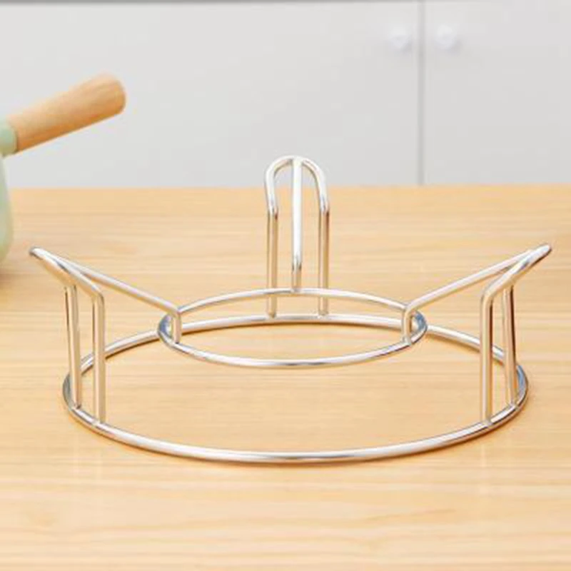 2 Stainless Steel Pot Racks Steaming Round and Bold Finishing Kitchen Anti-Scald Mat Rack | Дом и сад