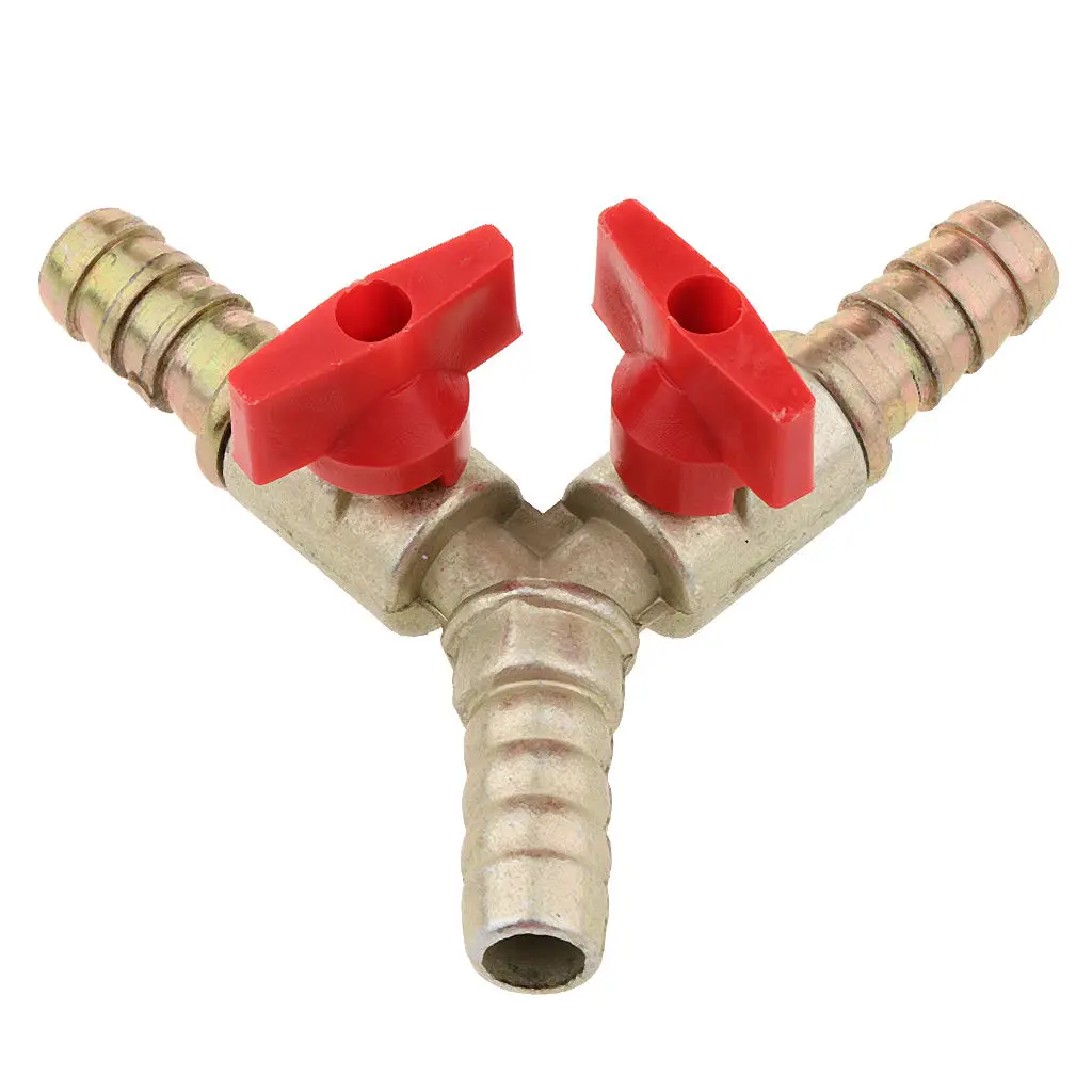 

Hose Barb, Y shaped Type 3 way Union Intersection/Split Brass Shut off Ball Valve Fitting for Kitchen Improvement