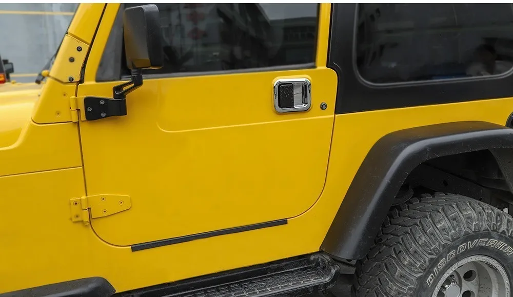 MOPAI автомобильные наклейки для Jeep Wrangler 1997-2006 ABS Автомобильная дверная ручка, декоративная накладка для Jeep Wrangler TJ аксессуары