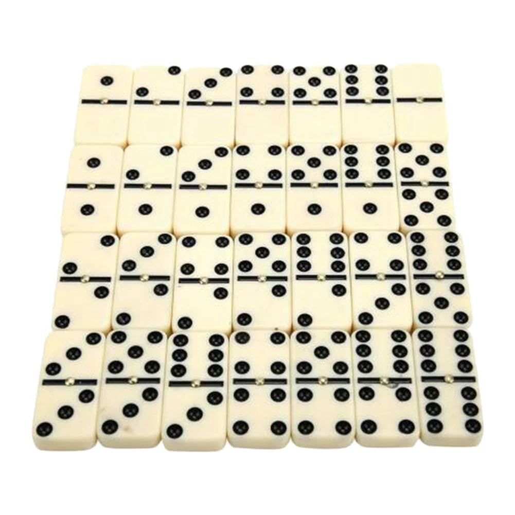 

28pcs Double Six Dot With Box For Kids Chess Game Blocks Classic Toy Learning Educational Funny Traditional Gift Dominoes Set