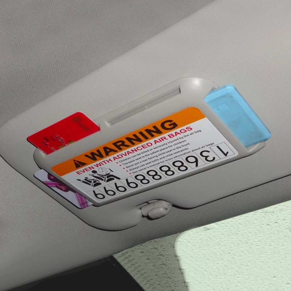 Автомобильный Органайзер с солнцезащитным козырьком держатель для карт со