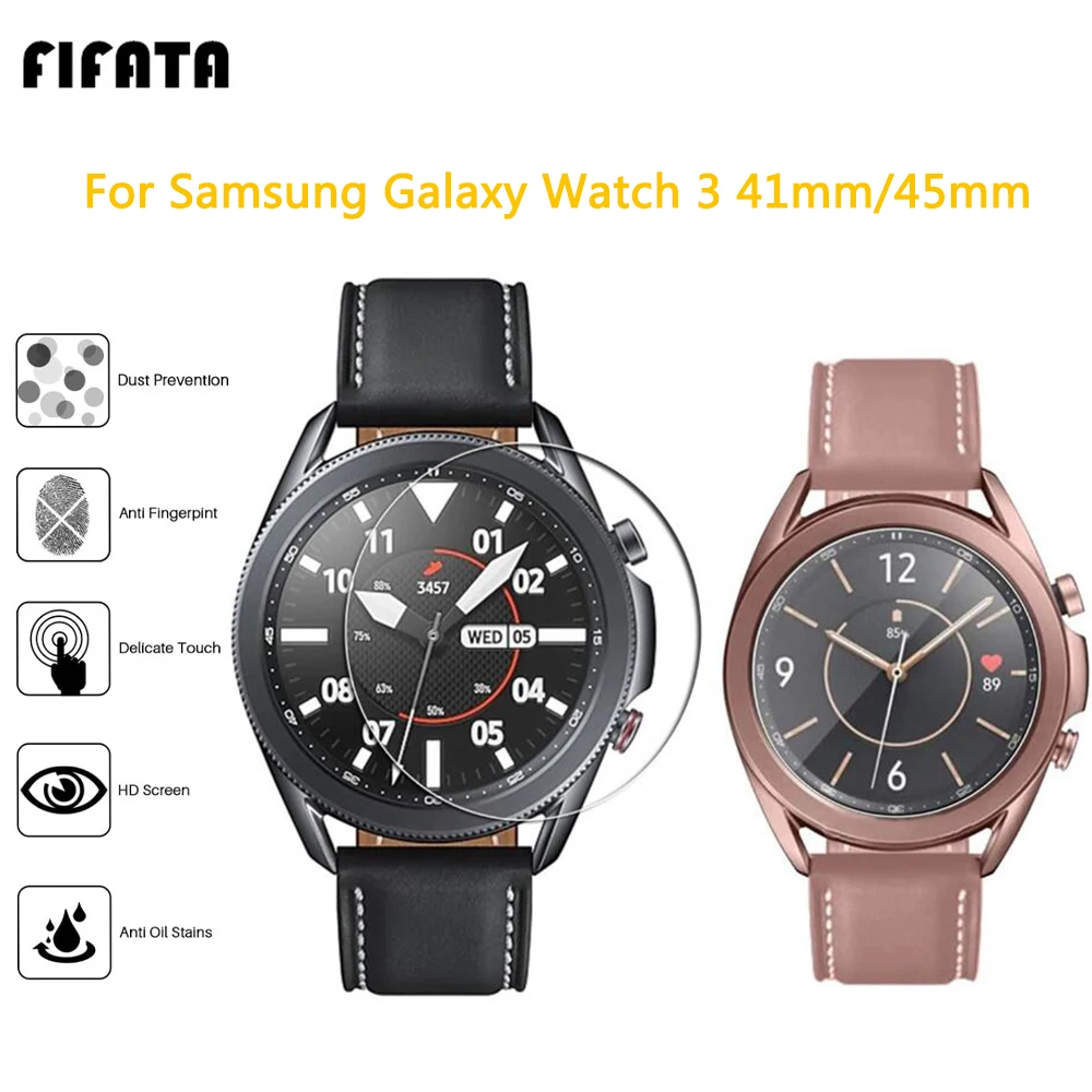 

FIFATA 2 шт 5D HD стекло часы Защитная пленка для Samsung Galaxy часы 3 41 мм/45 мм Смарт часы Замена стекло Закаленное стекло пленка